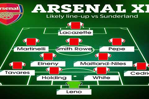 How Arsenal could line up against Sunderland with Smith Rowe and Pepe playing in strong Carabao Cup ..
