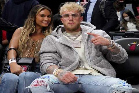 Watch as Jake Paul is warned by security over courtside pranks as he and girlfriend Julia Rose..