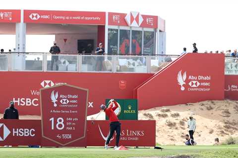 Watch Santiago Tarrio hit outrageous backwards bunker shot to find the green as Lee Westwood shares ..