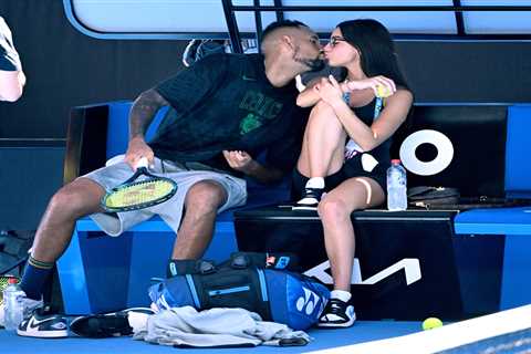 Who is Nick Kyrgios’ girlfriend Costeen Hatzi? Loved-up couple seen kissing courtside and sharing..