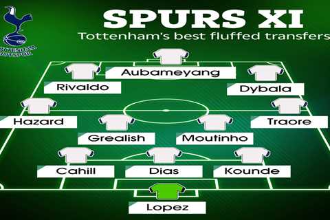 Rivaldo, Hazard and Dybala in Tottenham’s best XI of fluffed transfers with Luis Diaz set to join..