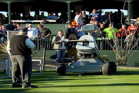 Watch the incredible moment a ROBOT named after Tiger Woods nails a hole-in-one at Phoenix Open