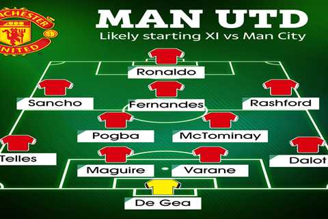 How Man Utd could line up in City derby with Cristiano Ronaldo starting but ‘question marks’ over..