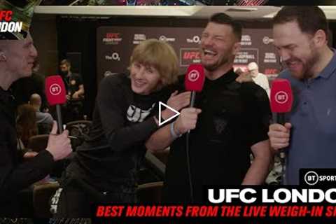 The BEST moments from the UFC London live weigh-in show