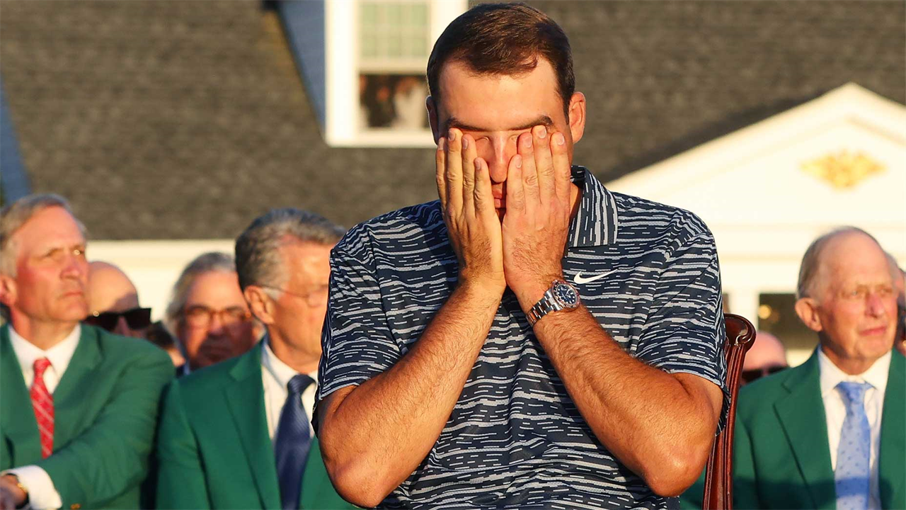 Why Scottie Scheffler 'cried like a baby' on the morning of his Masters win