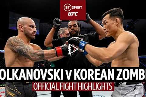 Incredible performance!  Alexander Volkanovski v Chan Sung Jung  UFC 273 Fight Highlights