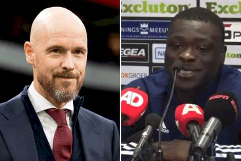 ‘Hopefully he brings me with him!’ – Ajax star Brian Brobbey jokes about joining Erik ten Hag at..