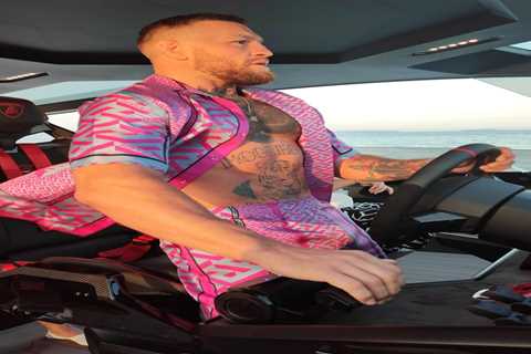 ‘Starving’ Conor McGregor tweets his search for McDonald’s in St Tropez then admits he meant to..