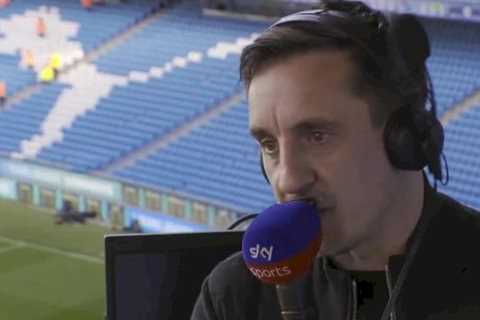 Gary Neville slams Man Utd players for “throwing the towel in” after horror Brighton loss