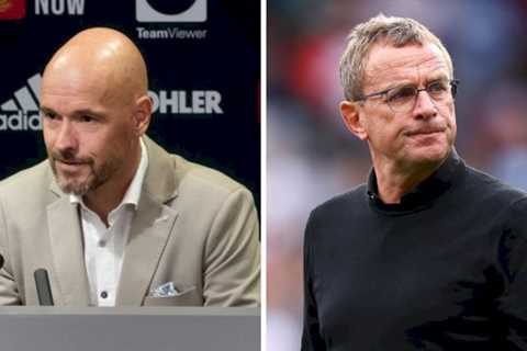 Man Utd boss Erik ten Hag refuses to back Ralf Rangnick with blunt answer on predecessor