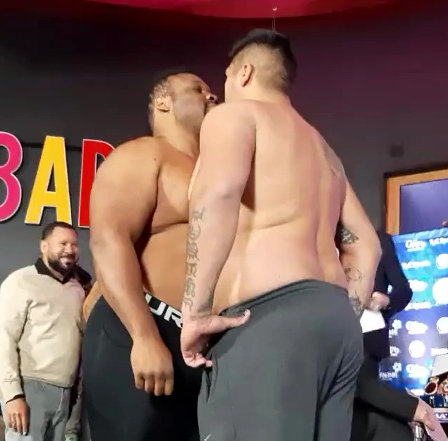 Drug-cheat Jarrell Miller weighs in heavier than Thor ahead of comeback fight after four years out