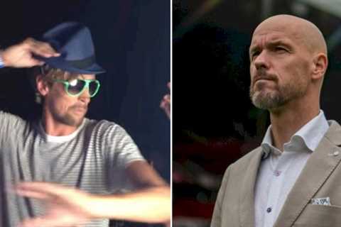 “Wildcard” Erik Ten Hag is latest addition to Peter Crouch’s list of lads for Malia trip