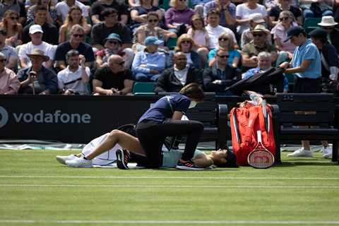 Emma Raducanu suffers Wimbledon scare as she is forced to retire from Nottingham Open with injury