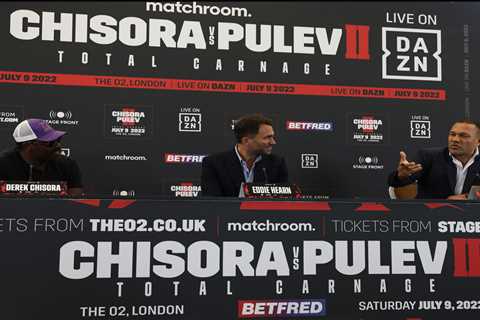 ‘I guarantee I’ll stop him’ – Derek Chisora vows to smash Kubrat Pulev like Anthony Joshua did..