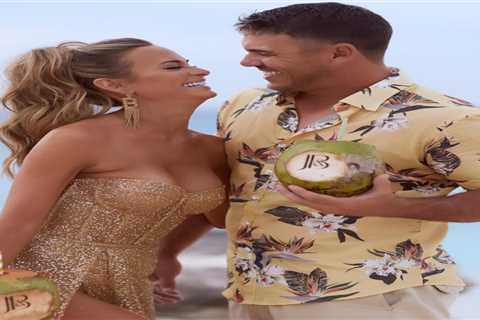 Brooks Koepka and Jena Sims held huge party on beach ahead of romantic Caribbean wedding