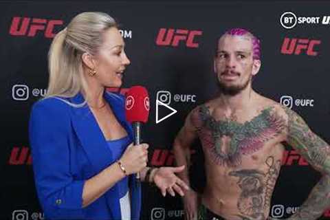 Suga Sean O'Malley talks controversial end to Pedro Munhoz fight  UFC 276 Post Fight Interview
