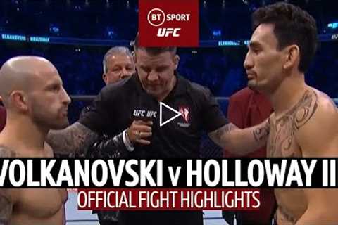 Volk keeps getting better!  Alex Volkanovski v Max Holloway III  UFC 276 Highlights