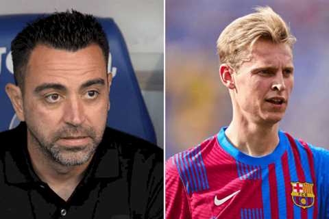 Frenkie de Jong’s relationship with Barcelona boss Xavi under strain with Man Utd target..