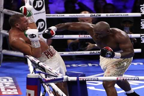 Derek Chisora leaves Kubrat Pulev unrecognisable with a thundering right hand after heavyweights go ..