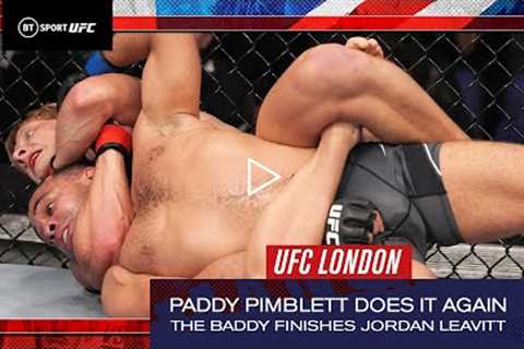 Paddy the Baddy finishes Jordan Leavitt!  Paddy Pimblett v Jordan Leavitt  UFC London