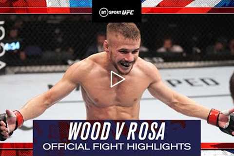WHAT A PERFORMANCE! Nathaniel Wood v Charles Rosa  UFC London Official Fight Highlights