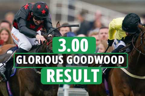 Who won the 3.00 at Goodwood? How EVERY horse finished on day one of Glorious Goodwood