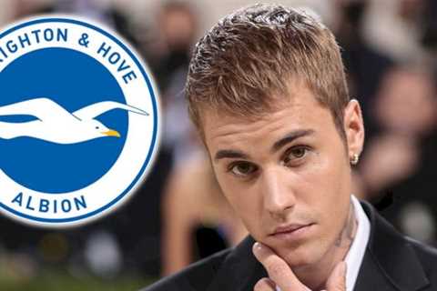 Justin Bieber pictured with Brighton shirt hours after Man Utd lose Premier League opener