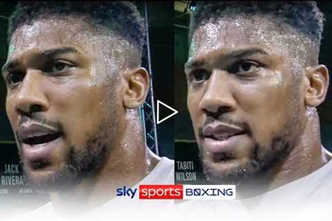 I'm ready to get the job 𝐃𝐎𝐍𝐄!  Anthony Joshua speaks ahead of Usyk fight