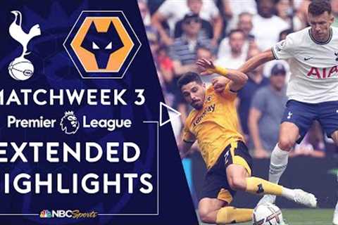 Tottenham Hotspur v. Wolves | PREMIER LEAGUE HIGHLIGHTS | 8/20/2022 | NBC Sports