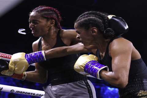 Watch history-making female boxer Ramla Ali secure brutal first-round KO on Oleksandr Usyk vs..