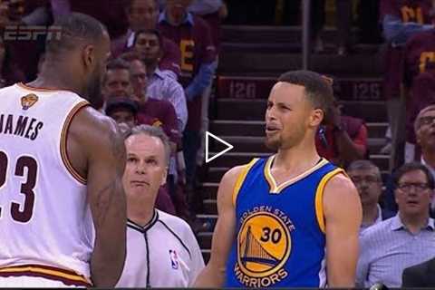 All Lebron james fights steph curry,green,thompson