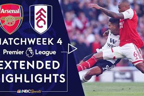 Arsenal v. Fulham | PREMIER LEAGUE HIGHLIGHTS | 8/27/2022 | NBC Sports