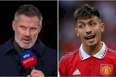 Jamie Carragher bursts Lisandro Martinez bubble with new swipe at in-form Man Utd star