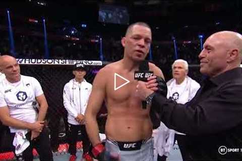 Nate Diaz's post fight interview with Joe Rogan at UFC 279