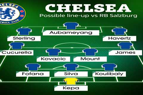 How Chelsea could line up in Graham Potter’s first game in Champions League against RB Salzburg..