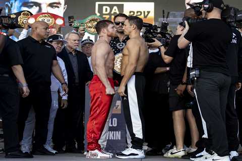 Canelo vs Golovkin 3 weigh-in shock as underdog Triple G weighs in HEAVIER than Mexican foe before..