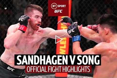 Striking at its finest!  Cory Sandhagen v Song Yadong  UFC Official Fight Highlights