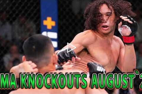 MMA knockouts August 2022