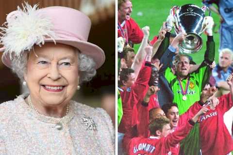 Queen gave a delighted one-word response to Man Utd winning Champions League