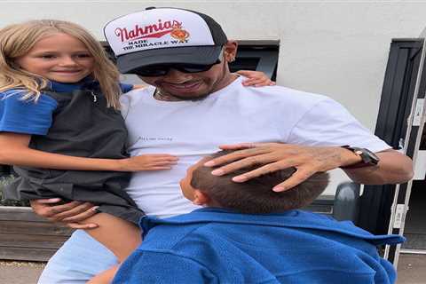 Proud uncle Lewis Hamilton shares sweet pics with niece & nephew as F1 star picks them up from..