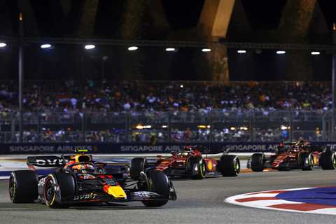 Perez wins Singapore Grand Prix with Hamilton hitting barrier and Verstappen having to wait for..