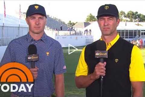 Golfers Jordan Spieth, Adam Scott Preview The President’s Cup