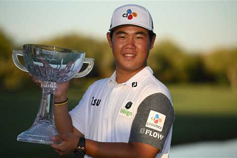 After Patrick Cantlay's triple on No. 18, Tom Kim wins Shriners Children's Open