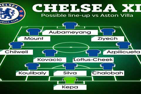 How Chelsea could line up vs Aston Villa with Reece James OUT injured but Hakim Ziyech in line for..
