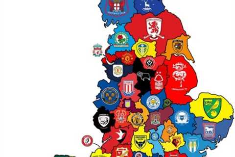 Graphic showing biggest club in every county across England causes outrage with Arsenal topping..