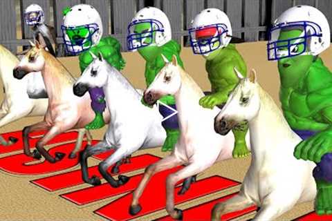 Scary Teacher 3D Horse Racing with Miss T Hulk, Nick Hulk, Ice Cream Hulk, Neighbor Hulk, Granny