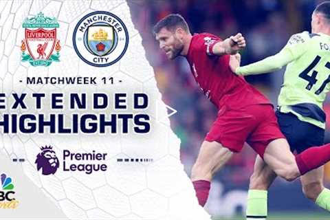 Liverpool v. Manchester City | PREMIER LEAGUE HIGHLIGHTS | 10/16/2022 | NBC Sports