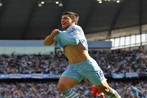 Shirt worn by Man City’s Sergio Aguero when he scored Premier League-winning goal to net £20,000 at ..