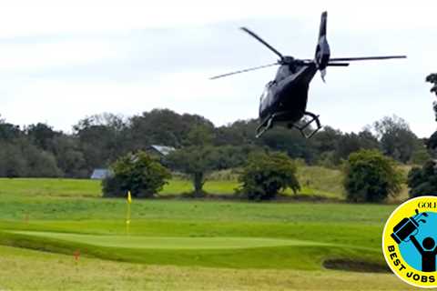 This helicopter pilot transports golfers to their tee times in style