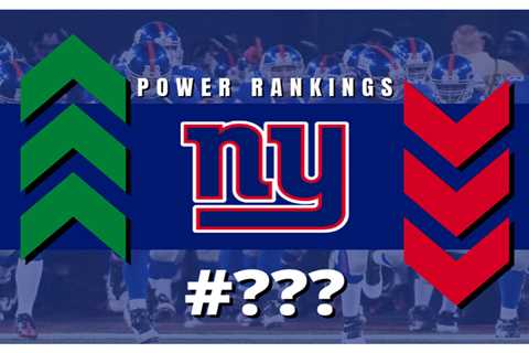 NFL power rankings, Week 10: Giants drop one spot to No. 11